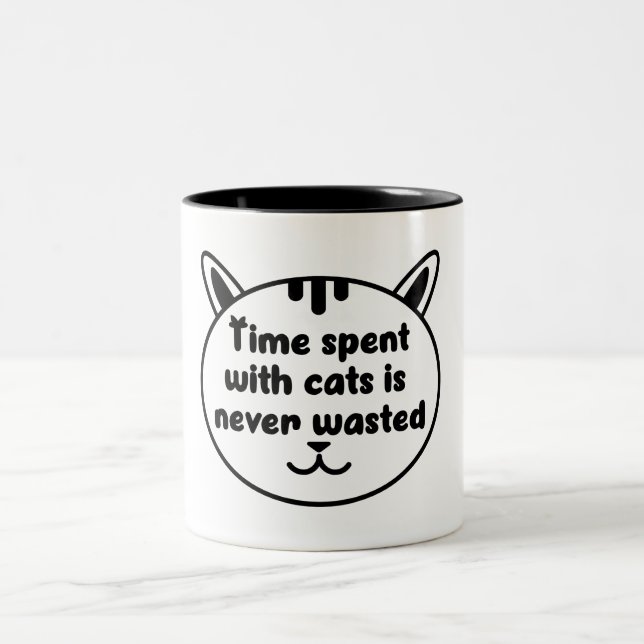 Caneca De Café Em Dois Tons Amante de animais se sentindo (Centro)