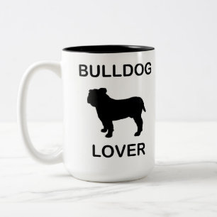Caneca De Café Em Dois Tons amante de buldogue