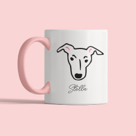 Caneca De Café Em Dois Tons Amante de Cachorro Fofo Mãe de Cachorro Pai de Cac