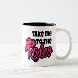 Caneca De Café Em Dois Tons Amante de Cavalo de Rodeio Chapéu de Cowboy do Tex