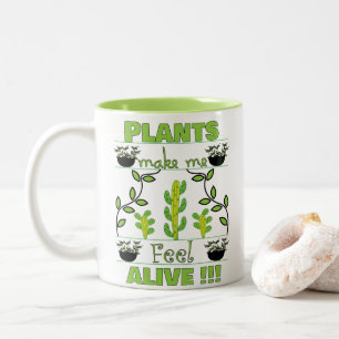 Caneca De Café Em Dois Tons Amante de Plantas