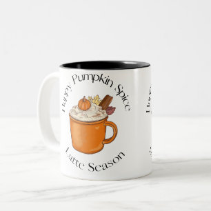 Caneca De Café Em Dois Tons amante de queda da estação do café