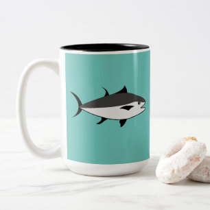 Caneca De Café Em Dois Tons Amante do Atum