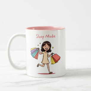 Caneca De Café Em Dois Tons Amante do modo de compra