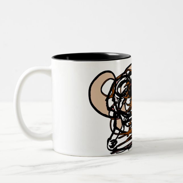 Caneca De Café Em Dois Tons Amante do urso (Esquerda)