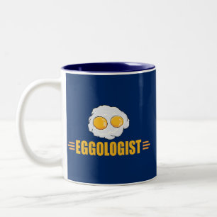 Caneca De Café Em Dois Tons Amante engraçado do ovo