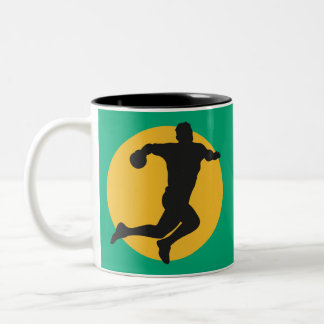 Caneca De Café Em Dois Tons Amantes de handebol, andebol