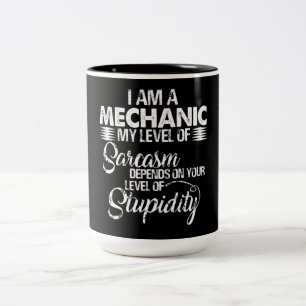 Caneca De Café Em Dois Tons Amantes Mecânicos   Sou Mecânico