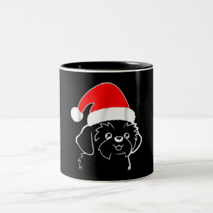 Caneca De Café Em Dois Tons Amantes Shih Tzu  Presente de Natal Ugly Shih Tzu