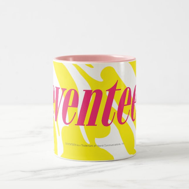 Caneca De Café Em Dois Tons Amarelo da zebra (Centro)