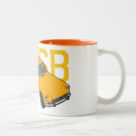 Caneca De Café Em Dois Tons amarelo do MGB