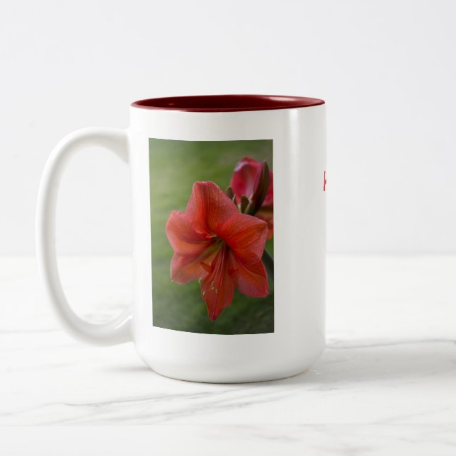 Caneca De Café Em Dois Tons Amaryllis (Esquerda)