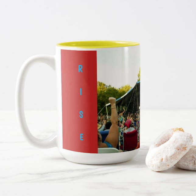 Caneca De Café Em Dois Tons Amazon Womyn Rise (Com Donut)