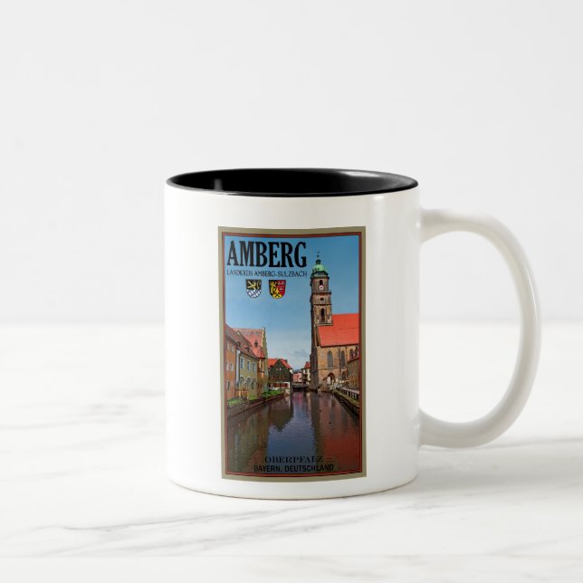 Caneca De Café Em Dois Tons Amberg - rio de Vils (Direita)