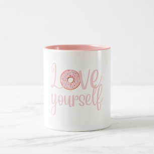 Caneca De Café Em Dois Tons Ame-Se Café Mug