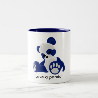 Caneca De Café Em Dois Tons Ame uma panda!