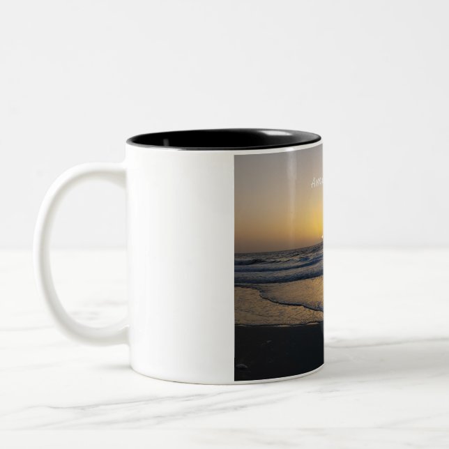 Caneca De Café Em Dois Tons Amelia Island Sunrise Coffee Mug (Esquerda)