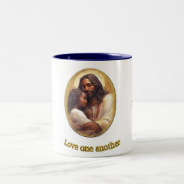 Caneca De Café Em Dois Tons Amem uns aos outros