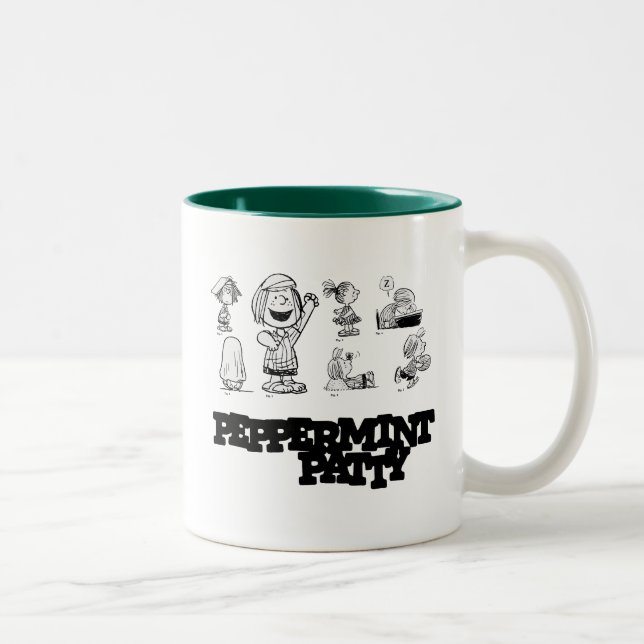 Caneca De Café Em Dois Tons Amendoins | Pepperminta Patty (Direita)