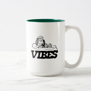 Caneca De Café Em Dois Tons Amendoins   Peppermintas Vibes
