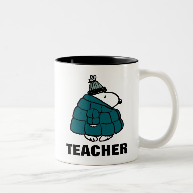 Caneca De Café Em Dois Tons Amendoins | Professor quente e convencido (Direita)