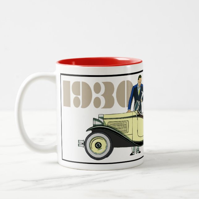 Caneca De Café Em Dois Tons American Austin 1930 (Esquerda)