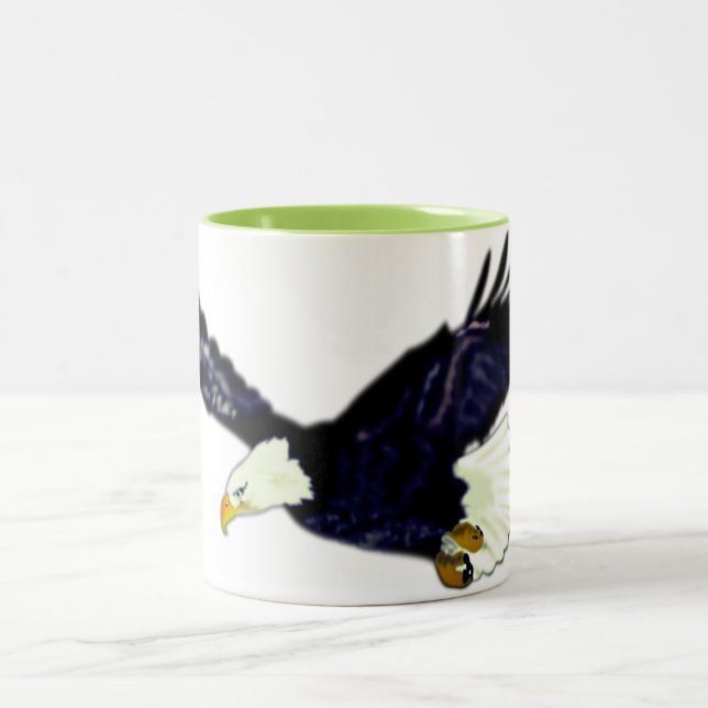 Caneca De Café Em Dois Tons American Eagle Coffee Mug (Centro)