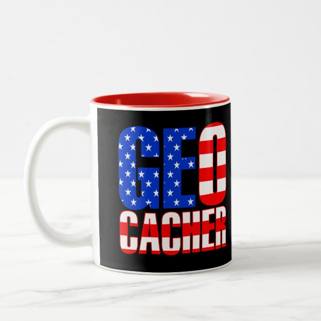 Caneca De Café Em Dois Tons American Geocacher (Esquerda)