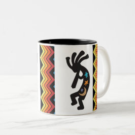 Caneca De Café Em Dois Tons American Indian Kokopelli - Mug de café com dois t