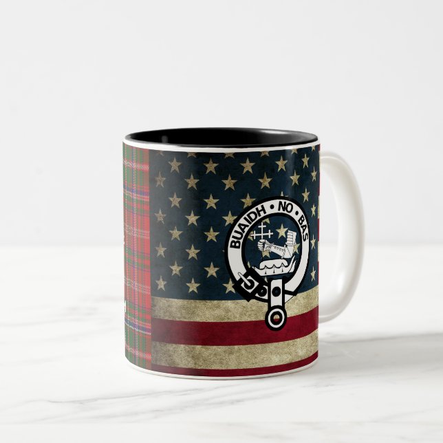 Caneca De Café Em Dois Tons American MacDougall Cousin Mug (Frente Esquerda)