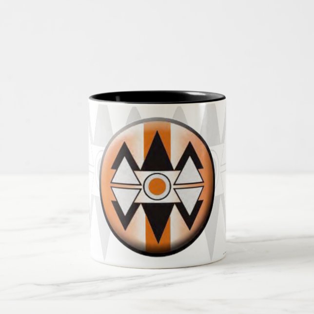 Caneca De Café Em Dois Tons American Native Mug (Centro)