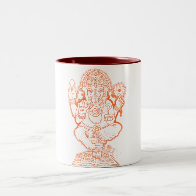 Caneca De Café Em Dois Tons Americano Ganesh (Centro)