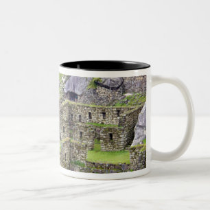 Caneca De Café Em Dois Tons Américas, Peru, Machu Picchu. O antigo 2