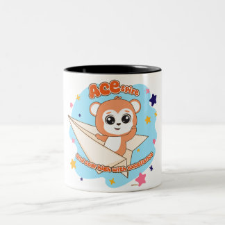 Caneca De Café Em Dois Tons Amigo Animal Bonito: Crianças Inspiradoras Todos O