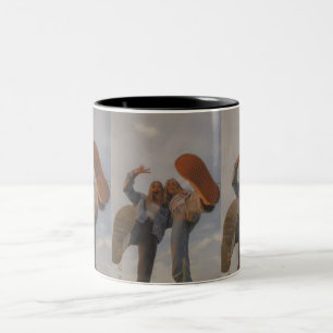 Caneca De Café Em Dois Tons Amigos