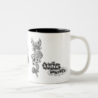 Caneca De Café Em Dois Tons Amigos da tinta