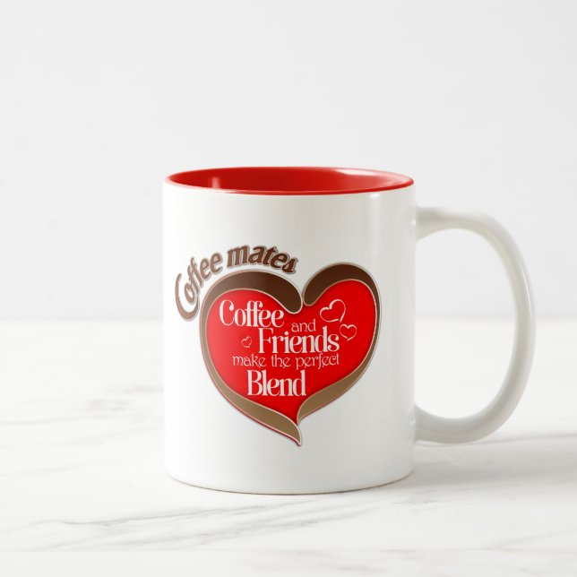 Caneca De Café Em Dois Tons Amigos de café (Direita)