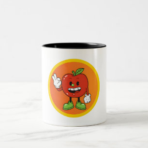 Caneca De Café Em Dois Tons Amigos Frutas
