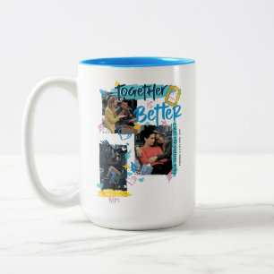 Caneca De Café Em Dois Tons AMIGOS™ Juntos é melhor