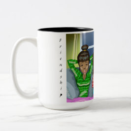 Caneca De Café Em Dois Tons Amizade Mug