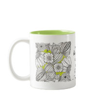 Amizade Preciosa com Doodle de Flor Abstrata