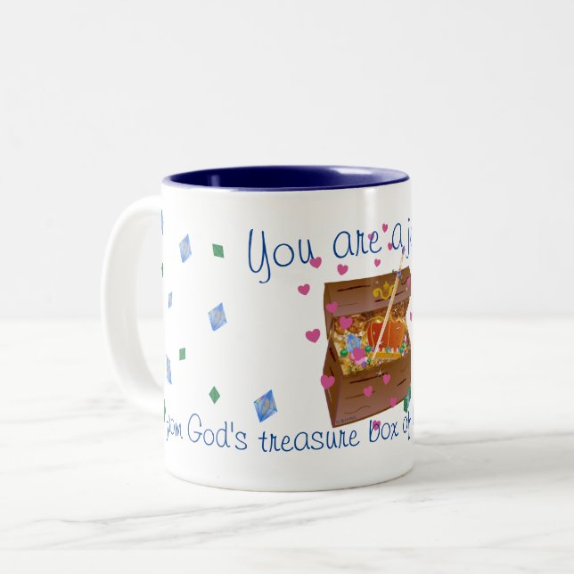 Caneca De Café Em Dois Tons Amizade tesourada Mug (Frente Esquerda)