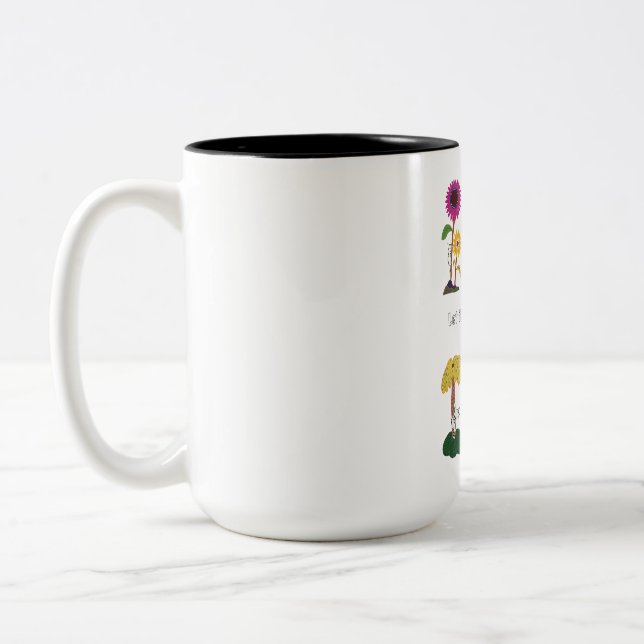 Caneca De Café Em Dois Tons Amo gato (Esquerda)