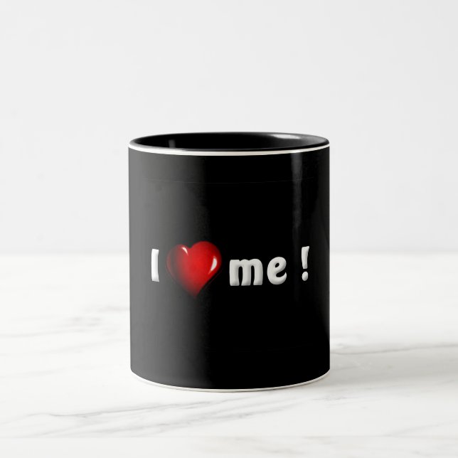 Caneca De Café Em Dois Tons Amo-me - Confiança numa Taça (Centro)