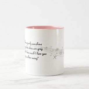 Caneca De Café Em Dois Tons Amor