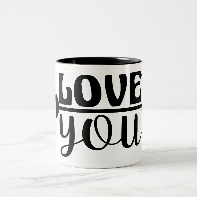 CANECA DE CAFÉ EM DOIS TONS AMOR. (Centro)