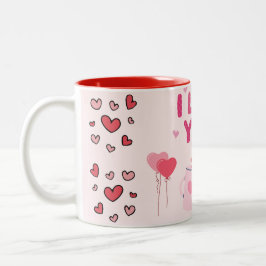 Caneca De Café Em Dois Tons Amor