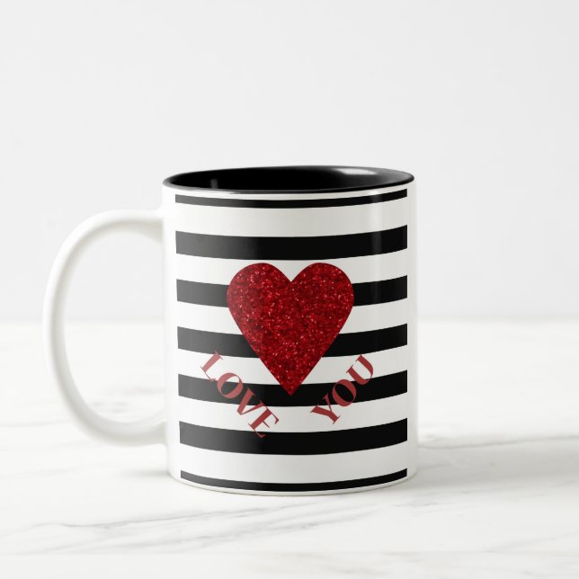 Caneca De Café Em Dois Tons Amor (Esquerda)