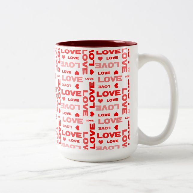 Caneca De Café Em Dois Tons Amor (Direita)
