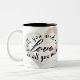 Caneca De Café Em Dois Tons Amor 2.0